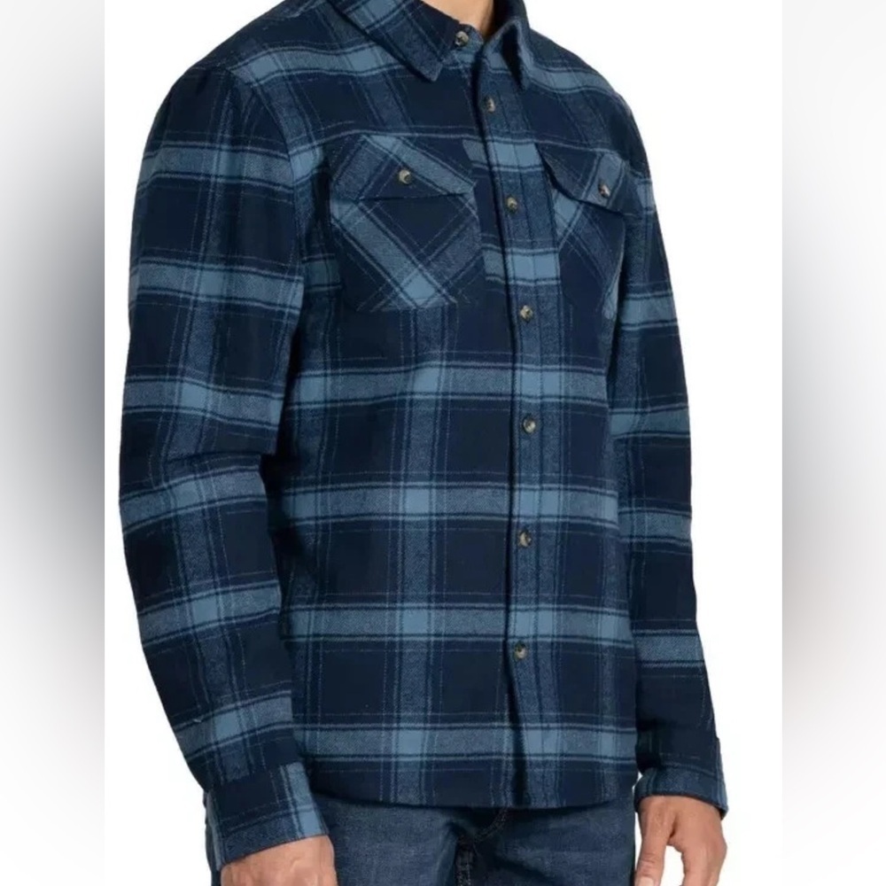 Colorado Clothing Blue Checkered Flannel Shirt Jacket Plaid M